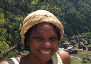 a close-up photo of Chantale Damas's face